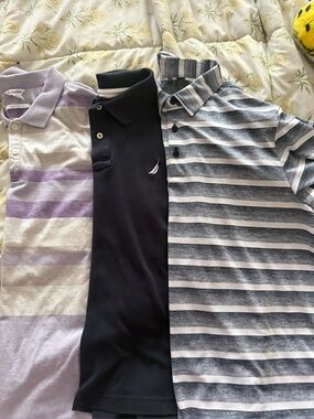 Calvin Klein liquid touch, adidas sport, Nautica polo lot golf shirts size large